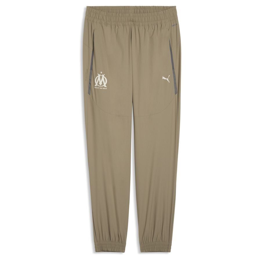 Marseille Track Pants Pumatech Woven - Brown - Men's-SoccerKits Hub | Buy Soccer Jerseys Online